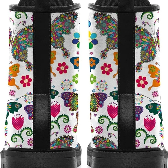 Butterfly Boots Womens Mens Combat Boots Lace Up Ankle Boot Waterproof Anti-Slip - Picture 5 of 8